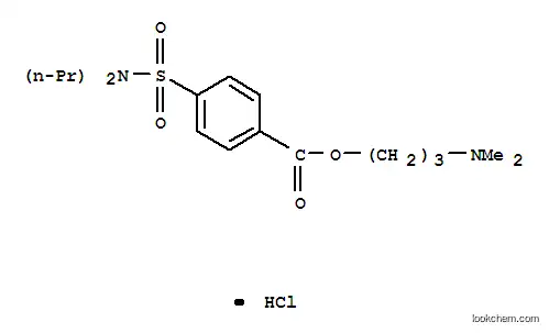 Molecular Structure of 6306-65-6 (3-(dimethylamino)propyl 4-(dipropylsulfamoyl)benzoate)