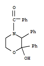 Methanone, (2-hydroxy-2,3-diphenyl-4-morpholinyl)phenyl- cas  6322-79-8