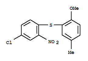 Anisole,2-[(4-chloro-2-nitrophenyl)thio]-4-methyl- (8CI) cas  6332-40-7