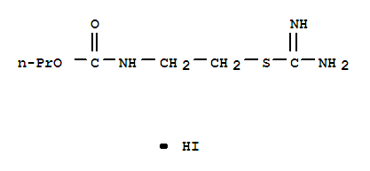 Carbamicacid, [2-[(aminoiminomethyl)thio]ethyl]-, propyl ester, monohydriodide (9CI) cas  6345-34-2