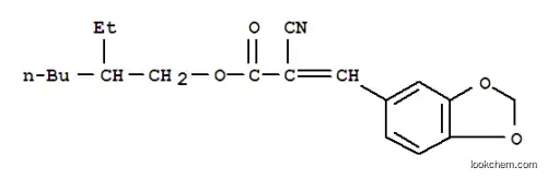 Molecular Structure of 63524-66-3 (2-ETHYLHEXYL ALPHA-CYANO-3,4-METHYLENEDIOXYCINNAMATE)