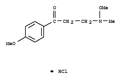 1-Propanone,3-(methoxymethylamino)-1-(4-methoxyphenyl)-,hydrochloride (1:1)