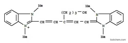 Molecular Structure of 63899-28-5 (1H-BENZIMIDAZOLIUM, 2-[3-[(1,3-DIHYDRO-1,3-DIMETHYL-2H-BENZIMIDAZOL-2-YLIDENE)ETHYLIDENE]-6-HYDROXY-1-HEXENYL]-1,3-DIMETHYL-, PERCHLORATE (SALT))