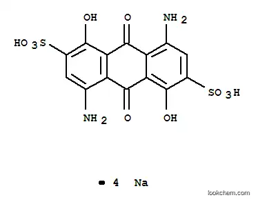 Molecular Structure of 6425-01-0 (tetrasodium 4,8-diamino-9,10-dihydro-1,5-dioxido-9,10-dioxoanthracene-2,6-disulphonate)