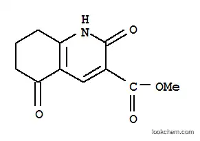 Molecular Structure of 650597-74-3 (3-Quinolinecarboxylicacid, 1,2,5,6,7,8-hexahydro-2,5-dioxo-, methyl ester)