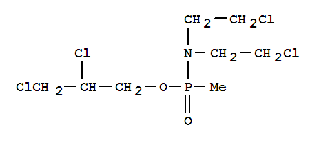 Phosphonamidic acid, N,N-bis(2-chloroethyl)-P-methyl-,2,3-dichloropropyl ester cas  6651-03-2