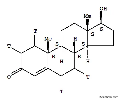 Molecular Structure of 67308-98-9 (TESTOSTERONE, [1,2,6,7-3H])