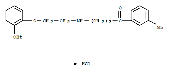 1-Butanone,4-[[2-(2-ethoxyphenoxy)ethyl]amino]-1-(3-methylphenyl)-, hydrochloride (1:1)