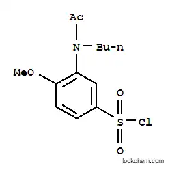 Molecular Structure of 67827-70-7 (3-[Acetyl(butyl)amino]-4-methoxybenzenesulfonic acid chloride)