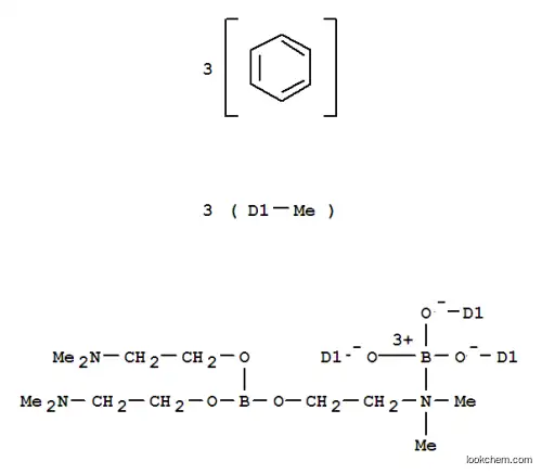 Molecular Structure of 68224-81-7 (Boron,tris[3(or 4)-methylphenolato][tris[2-(dimethylamino-kN)ethyl] orthoborate]-)