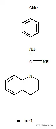 Molecular Structure of 6943-28-8 (1(2H)-Quinolinecarboximidamide,3,4-dihydro-N-(4-methoxyphenyl)-, hydrochloride (1:1))