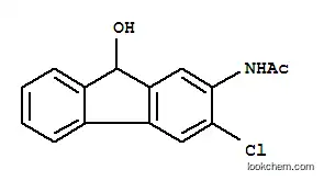 Molecular Structure of 6955-66-4 (N-(3-chloro-9-hydroxy-9H-fluoren-2-yl)acetamide)