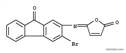 Molecular Structure of 6957-54-6 ((5E)-5-[(3-bromo-9-oxo-9H-fluoren-2-yl)imino]furan-2(5H)-one)