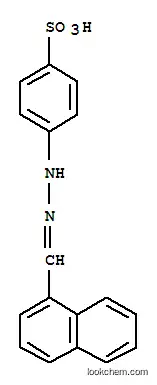 Molecular Structure of 6961-34-8 (4-[2-(naphthalen-1-ylmethylidene)hydrazinyl]benzenesulfonic acid)