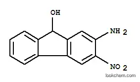 Molecular Structure of 6966-97-8 (2-amino-3-nitro-9H-fluoren-9-ol)