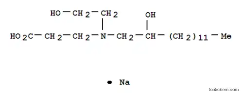 Molecular Structure of 70521-75-4 (sodium N-(2-hydroxyethyl)-N-(2-hydroxytetradecyl)-beta-alaninate)