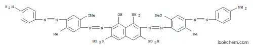 Molecular Structure of 70833-48-6 (4-Amino-3,6-bis[[4-[(4-aminophenyl)azo]-2-methoxy-5-methylphenyl]azo]-5-hydroxy-2,7-naphthalenedisulfonic acid)