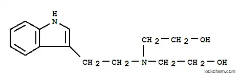 Molecular Structure of 7144-26-5 (Ethanol,2,2'-[(2-indol-3-ylethyl)imino]di-(8CI))