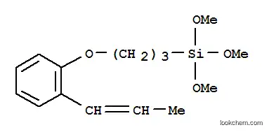 Molecular Structure of 71550-67-9 (Trimethoxy[3-[2-(1-propenyl)phenoxy]propyl]silane)