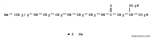 Molecular Structure of 71662-66-3 (4-[[2-[[2-(Decylamino)ethyl]amino]ethyl]amino]-4-oxo-2-sulfobutanoic acid disodium salt)