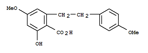 Benzoicacid, 2-hydroxy-4-methoxy-6-[2-(4-methoxyphenyl)ethyl]-