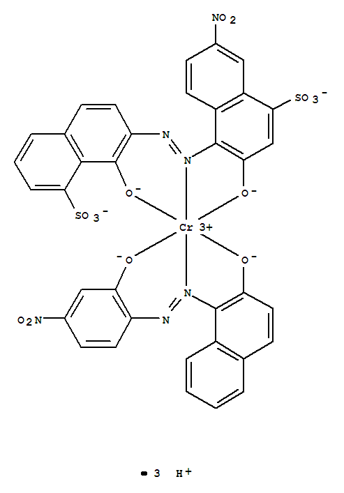 Chromate(3-),[3-(hydroxy-kO)-4-[2-[1-(hydroxy-kO)-8-sulfo-2-naphthalenyl]diazenyl-kN1]-7-nitro-1-naphthalenesulfonato(4-)][1-[2-[2-(hydroxy-kO)-4-nitrophenyl]diazenyl-kN1]-2-naphthalenolato(2-)-kO]-, 