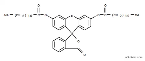 Dodecanoicacid, 1,1'-(3-oxospiro[isobenzofuran-1(3H),9'-[9H]xanthene]-3',6'-diyl) ester