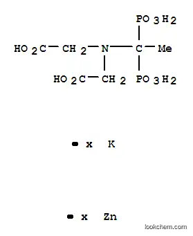 Molecular Structure of 73384-95-9 (Glycine,N-(carboxymethyl)-N-(1,1-diphosphonoethyl)-, potassium zinc salt (1:?:?))
