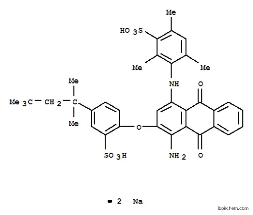 Molecular Structure of 73398-28-4 (disodium 3-[[4-amino-9,10-dihydro-9,10-dioxo-3-[2-sulphonato-4-(1,1,3,3-tetramethylbutyl)phenoxy]-1-anthryl]amino]-2,4,6-trimethylbenzenesulphonate)