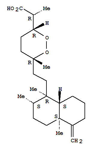 1,2-Dioxane-3-aceticacid,6-[2-[(1R,2S,4aS,8aS)-decahydro-1,2,4a-trimethyl-5-methylene-1-naphthalenyl]ethyl]-a,6-dimethyl-, (aR,3R,6R)-