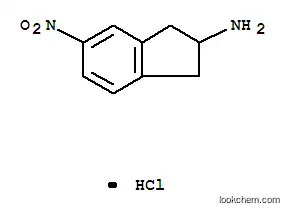 Molecular Structure of 73536-87-5 (2-AMINO-5-NITROINDAN HYDROCHLORIDE)