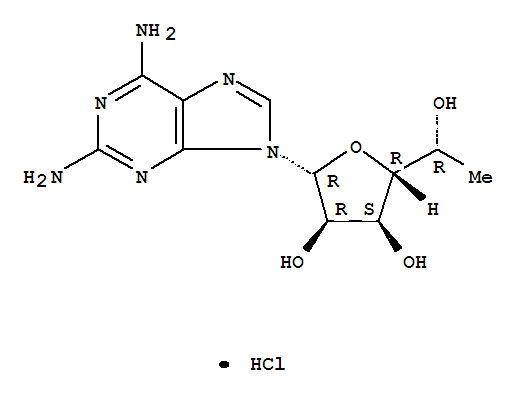 9H-Purine,2,6-diamino-9-(6-deoxy-b-D-allofuranosyl)-,monohydrochloride (8CI) cas  7357-63-3