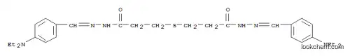 Molecular Structure of 7460-50-6 (Propanoic acid, 3,3'-thiobis-, bis[[[4-(diethylamino)phenyl]methylene]hydrazide] (9CI))