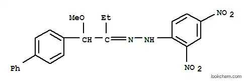 Molecular Structure of 7463-02-7 ((1Z)-1-{1-[biphenyl-4-yl(methoxy)methyl]propylidene}-2-(2,4-dinitrophenyl)hydrazine)