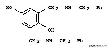 Molecular Structure of 7463-05-0 (2,6-bis[(benzylamino)methyl]benzene-1,4-diol)