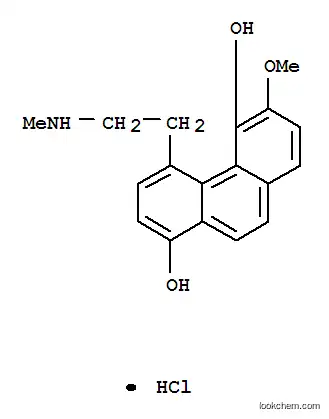 Molecular Structure of 7463-41-4 (6-methoxy-4-[2-(methylamino)ethyl]phenanthrene-1,5-diol)