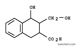 Molecular Structure of 7463-94-7 (4-hydroxy-3-(hydroxymethyl)-1,2,3,4-tetrahydronaphthalene-2-carboxylic acid)