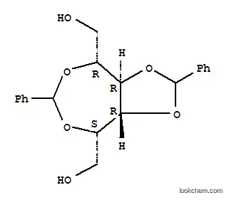 Molecular Structure of 7464-36-0 ((2,6-diphenyltetrahydro[1,3]dioxolo[4,5-e][1,3]dioxepine-4,8-diyl)dimethanol (non-preferred name))