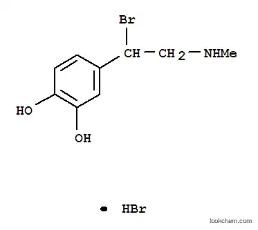 Molecular Structure of 7464-98-4 (4-[1-bromo-2-(methylamino)ethyl]benzene-1,2-diol)