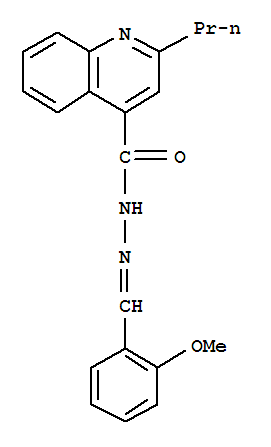 4-Quinolinecarboxylicacid, 2-propyl-, 2-[(2-methoxyphenyl)methylene]hydrazide cas  7466-65-1
