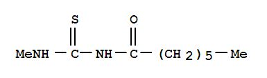 Heptanamide, N-[(methylamino)thioxomethyl]- cas  7467-37-0