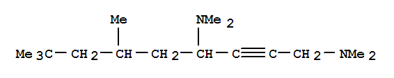 2-Nonyne-1,4-diamine,N1,N1,N4,N4,6,8,8-heptamethyl- cas  7467-62-1