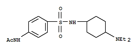 Acetamide, N-[4-[[[4-(diethylamino)cyclohexyl]amino]sulfonyl]phenyl]- cas  7467-67-6