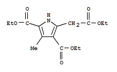 1H-Pyrrole-2,4-dicarboxylicacid, 5-(2-ethoxy-2-oxoethyl)-3-methyl-, 2,4-diethyl ester cas  7467-79-0