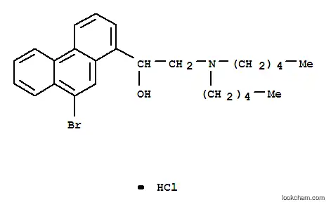 Molecular Structure of 7467-94-9 (1-(9-bromophenanthren-1-yl)-2-(dipentylamino)ethanol)