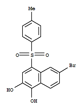 1,2-Naphthalenediol,6-bromo-4-[(4-methylphenyl)sulfonyl]- cas  7475-38-9