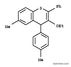 Molecular Structure of 7510-93-2 (3-ethoxy-6-methyl-4-(4-methylphenyl)-2-phenyl-4H-thiochromene)