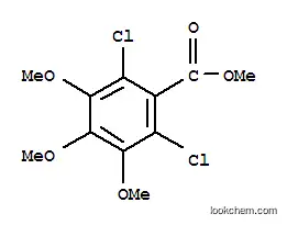 Molecular Structure of 75315-45-6 (methyl 2,6-dichloro-3,4,5-trimethoxybenzoate)