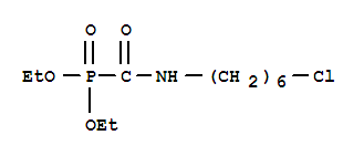 Phosphonic acid, [[(6-chlorohexyl)amino]carbonyl]-, diethylester (9CI)
