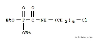 Molecular Structure of 77889-87-3 (diethyl [[(6-chlorohexyl)amino]carbonyl]phosphonate)